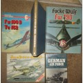 German Air force War books x 5