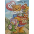 Greeting Card Happy 21st Birthday