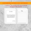 Personalised Photo Collage and Text Notebook for Father`s Day