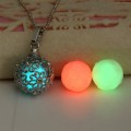 3 GLOW IN THE DARK BEADS 1 CAGE & CHAIN