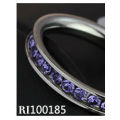 STAINLESS STEEL PURPLE ETERNITY RING SIZE 9