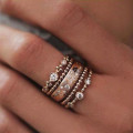ROSE GOLD PLATED STACKER RINGS