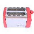 Conic 700W 6 Browning Level Retro 2 Slice Electric Toaster -Red