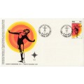RSA 1977-08-15 Congress of the Int. Ass. of Physical Ed & Sports FDC 3.2 (100 000) [SACC R2]
