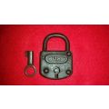 Vintage Burg lock - working with key - German
