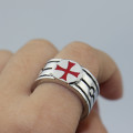 Assassins Creed Steel Templar Cross Ring - Gamer Ring
