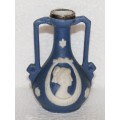 Wedgwood Style Vase with Silver Collar London 1906