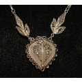 ~~~Silver Filigree Necklace~~~ CRAZY LOW R1 START