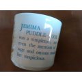 Wedgwood  Jemima puddle- duck porcelain cup 1983 Frederick Warne England. Condition excellent