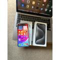 iPhone 15 Pro , Black Titanium (256GB)  Prestine Condition As New + box, charger and Accessories