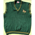 Sleeveless sweater with the emblem of South Africa 1995 Rugby World Cup