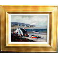 Wessel Marais Oil painting on the canvas oil-116 image size 45,6-61 cm framed.