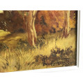 William Thomas Blennerhassett oil painting on the canvas oil image size 35,5-50,5 cm framed.