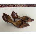Nine West brown low heels size 8