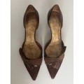 Nine West brown low heels size 8