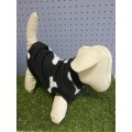 Dog jersey black bone print X-Large