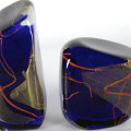 * RARE & DAZZLINGLY BEAUTIFUL HANDMADE PAPERWEIGHT (1990) FROM THE GLASS EYE STUDIO IN SEATTLE, USA