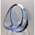 * MOST ELEGANT CZECH ART GLASS 'BASKET', DESIGNED ATTRIBUTED TO PROF MILOSLAV KLINGER (1922-1999)