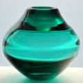 * LARGE TOP QUALITY BLUE/GREEN MURANO ART GLASS VASE - 20TH CENTURY ART GLASS AT ITS VERY BEST!!