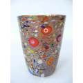 * MAGNIFICENT BEAUTY! BRAND NEW, SIGNED & IN ORIGINAL PACKAGING. MURANO TUMBLER IMPORTED FROM ITALY!
