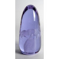 * A LILAC PAPERWEIGHT WITH AIR BUBBLES : A 70s BEAUTY DESIGNED BY PETR HORA (ATTR) FOR SKRDLOVICE