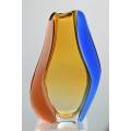 * FAMOUS & MAGNIFICENT ICON OF CZECH ART GLASS, ELEGANT VASE DESIGNED BY HANA MACHOVSKA FOR MSTISOV