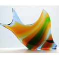 A VERY RARE CULT ITEM: EXBOR FISH GLASS SCULPTURE DESIGNED BY ROZINEK AND HONZIK IN THE 1960s