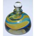 SIGNED AND DATED (1996) MAGNIFICENT AND HIGHLY COLLECTABLE DAVID READE PERFUME BOTTLE WITH STOPPER