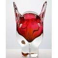 BEAUTIFUL CZECH ART GLASS CHRIBSKA SCULPTURE DESIGNED BY PROF JOSEF HOSPODKA IN THE 1970s
