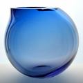 ** MAGNIFICENT & RARE CZECH ART GLASS BOWL/VASE DESIGNED BY ALES VALNER: A UNIQUE COLLECTOR`S ITEM