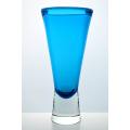 A BEAUTIFUL & RARE FIND: 'EVENING BLUE' VASE, DESIGNED BY MILAN METELAK FOR HARRACHOV GLASS IN 1958