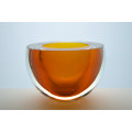 ** FUNKY & CHUNKY BARGAIN!! A MODERN CZECH ART GLASS ARCHITECTURAL BOWL, DESIGNED BY MR ALES VALNER