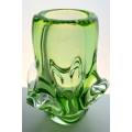 * RARE & DAZZLINGLY BEAUTIFUL CZECH ART GLASS VASE DESIGNED IN 1968 BY JIRINA ZERTOVA