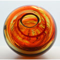 *A MAGNIFICENT MICHAEL HARRIS MDINA ART GLASS VASE FROM THE 1970s : WITH MDINA LABEL INTACT!