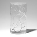 ** MAGNIFICENT CZECH ART GLASS SCULPTURE (1990) BY CONTEMPORARY MASTER GLASS DESIGNER PETR HORA