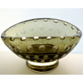 *A BEAUTIFUL & RARE FIND: BOWL WITH CONTROLLED BUBBLES DESIGNED BY MILAN METELAK FOR HARRACHOV GLASS