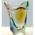 * A MAGNIFICENT & MOST ELEGANT CZECH ART GLASS VASE DESIGNED BY FRANTISEK ZEMEK FOR MSTISOV