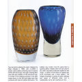 A BEAUTIFUL & RARE FIND: AMBER VASE, DESIGNED BY MILAN METELAK FOR HARRACHOV GLASS