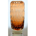 A BEAUTIFUL & RARE FIND: AMBER VASE, DESIGNED BY MILAN METELAK FOR HARRACHOV GLASS