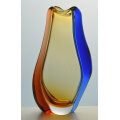 XXL FAMOUS, MAGNIFICENT ICON OF CZECH ART GLASS, ELEGANT VASE DESIGNED BY HANA MACHOVSKA FOR MSTISOV