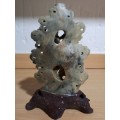 Carved statue (Jade Nephrite Chinese look?)
