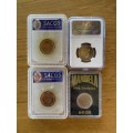4 x Mandela coins.