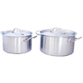 9 Piece Industrial Cookware Stainless Steel SET