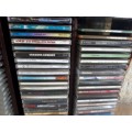 2 Wooden Racks CD +- 150 CD's Assorted READ DESCRIPTION