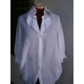 Stylish  long sleeve blouse with interesting collar  in size M