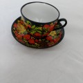 Hand painted Cup and Saucer