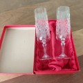 Champagne Flutes `Devon` Crystal - boxed