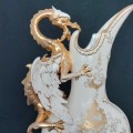 Gold Dragon Handled Porcelain Ewer