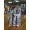 Imported Wooden Cat set