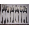 Silver forks some with Hallmark
